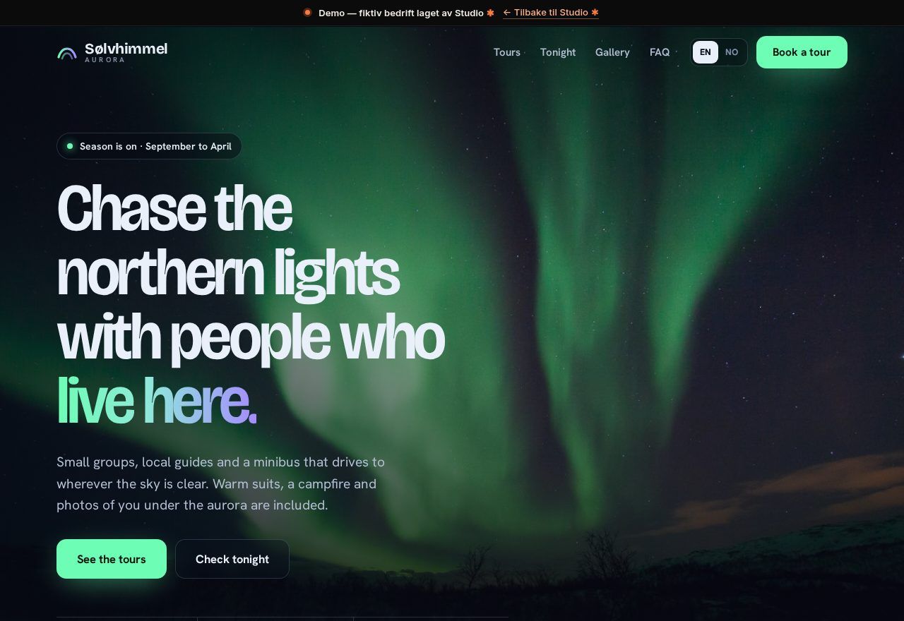 Skjermbilde: Sølvhimmel Aurora