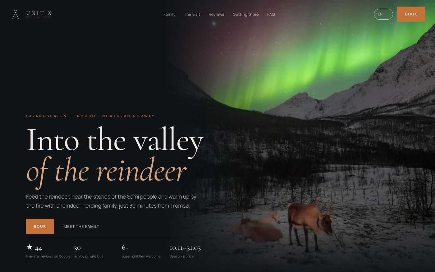 Skjermbilde: Unit X Reindeer Camp